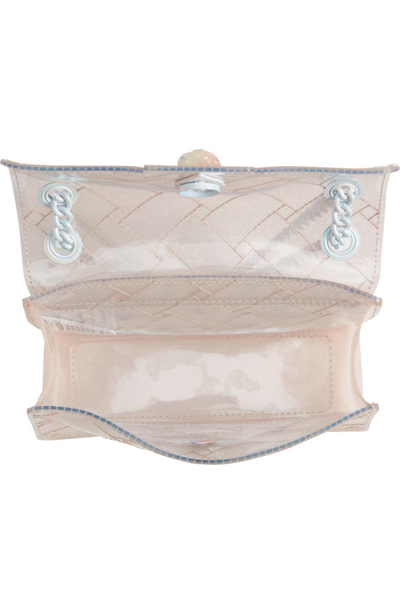 Kurt Geiger London Mini Kensington Glitter Convertible Shoulder Bag, Alternate, color, Pale Pink