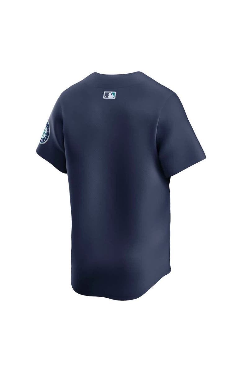 Nike Men's Nike Navy Seattle Mariners Road Limited Jersey, Alternate, color, 