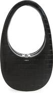 Coperni Swipe Croc Embossed Leather Handbag