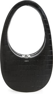 Coperni Swipe Croc Embossed Leather Handbag