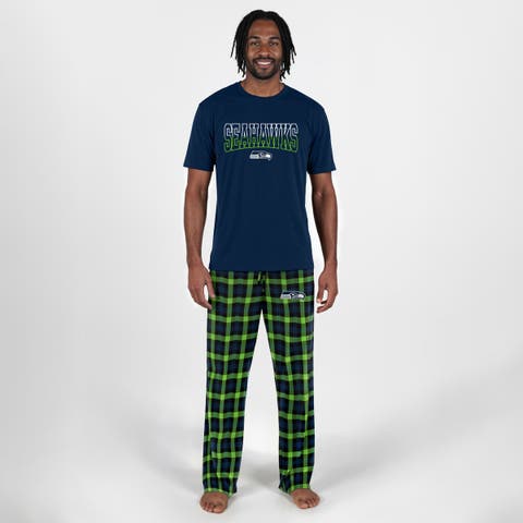 Men's Concepts Sport College Navy Seattle Seahawks Highland Sleep Set