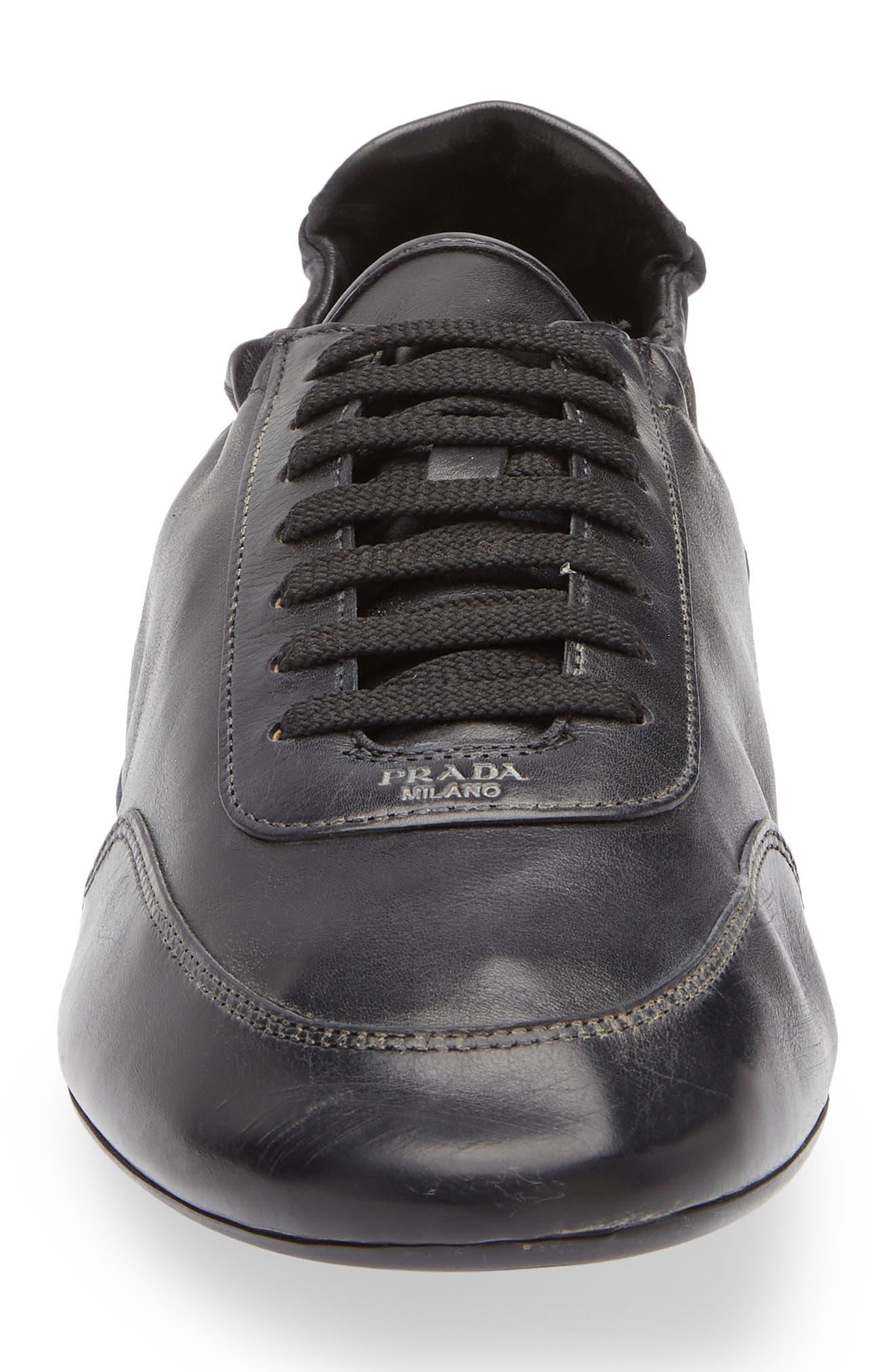 Prada Collapse Low Top Sneaker, Alternate, color, Nero