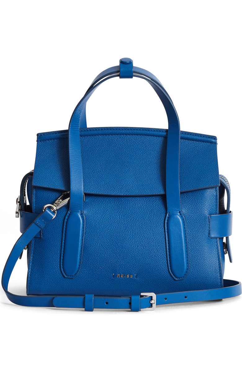 Reiss Sophie Leather Crossbody Bag, Main, color,