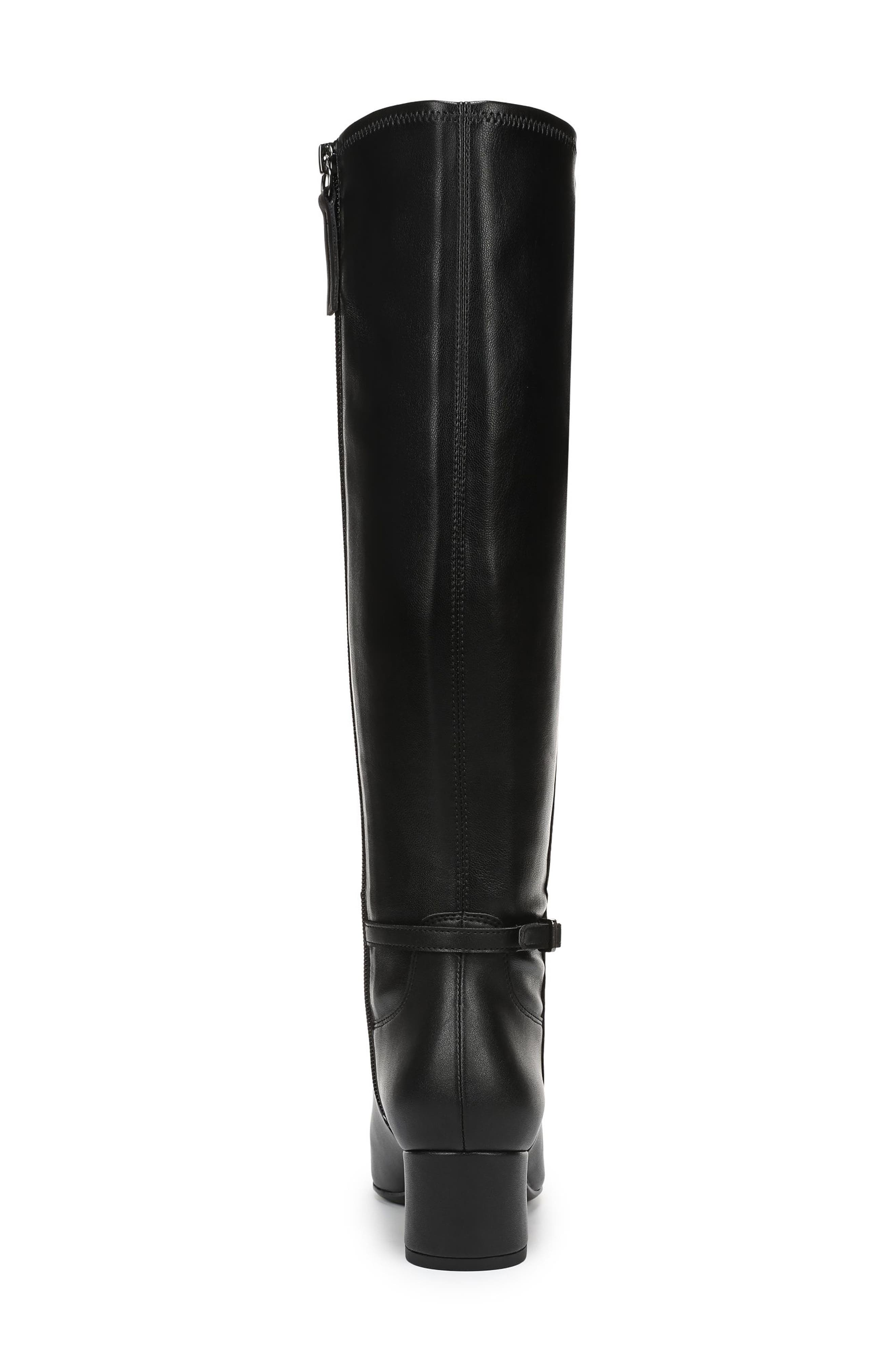 Suzzie Faux Leather Knee High Boot, Alternate, color, BLACK PU
