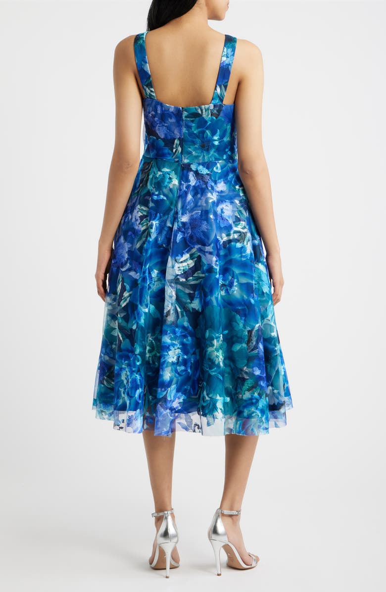 Eliza J Embroidered Sleeveless Fit & Flare Cocktail Dress, Main, color, 