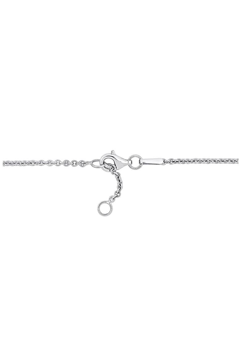 Heart & Key Charm Pendant Necklace, Alternate, color, SILVER
