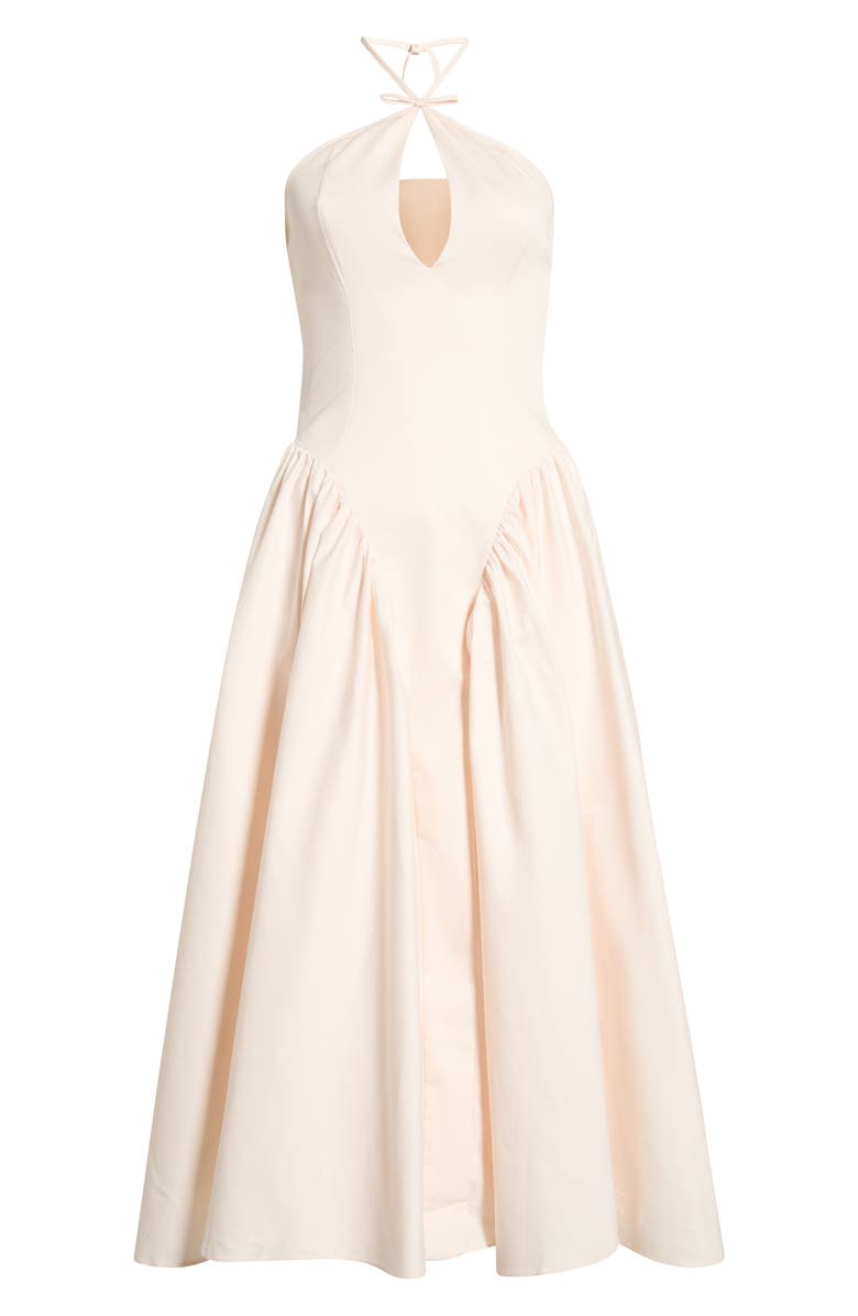 HOUSE OF CB Lilli Keyhole Halter Fit & Flare Cocktail Dress, Main, color,