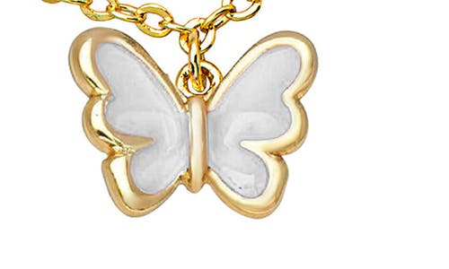 Lily Nily Kids' Enamel & Cubic Zirconia Charm Bracelet In White