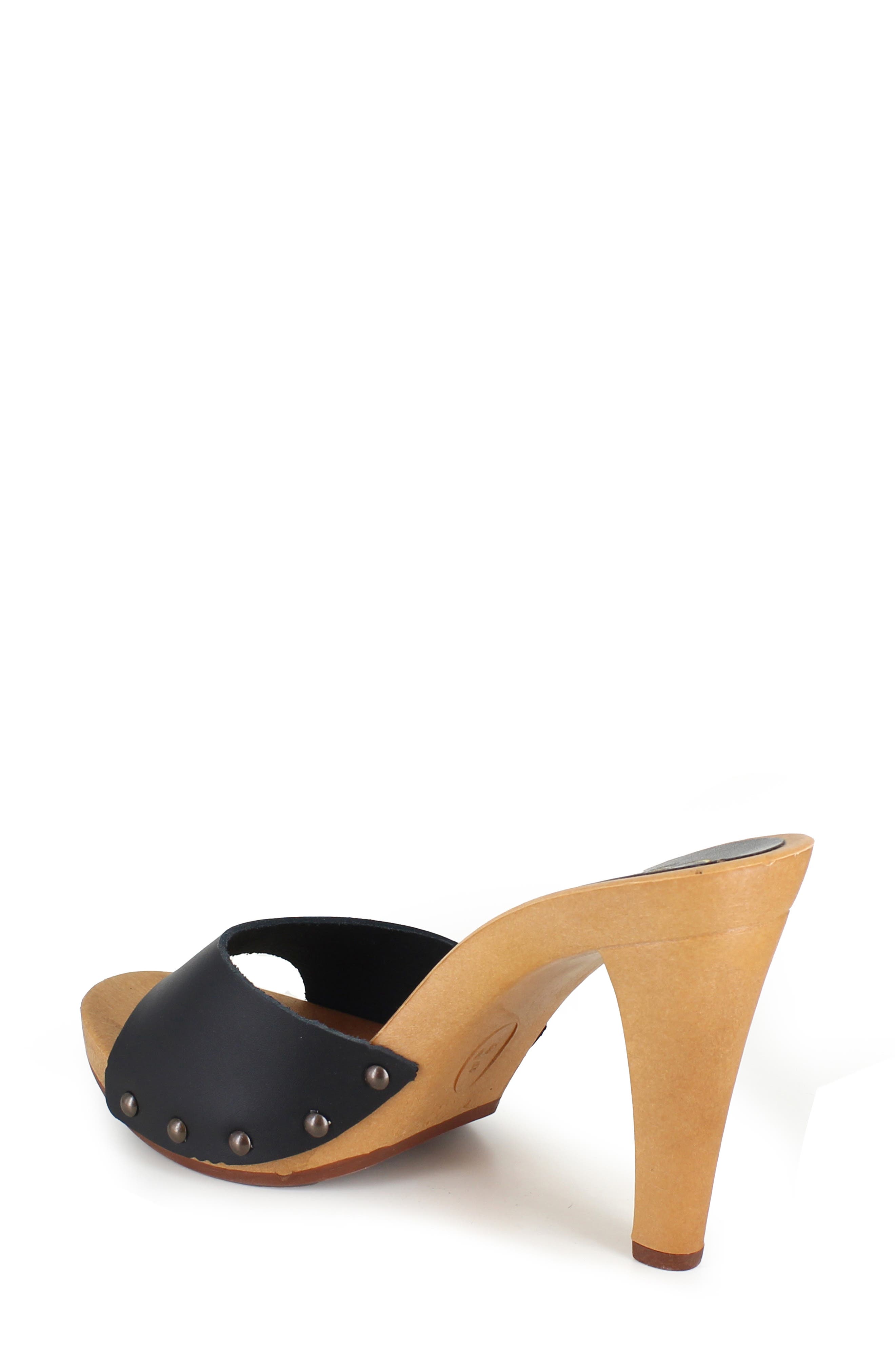Candie's Antonella Platform Sandal, Alternate, color, Black Leather