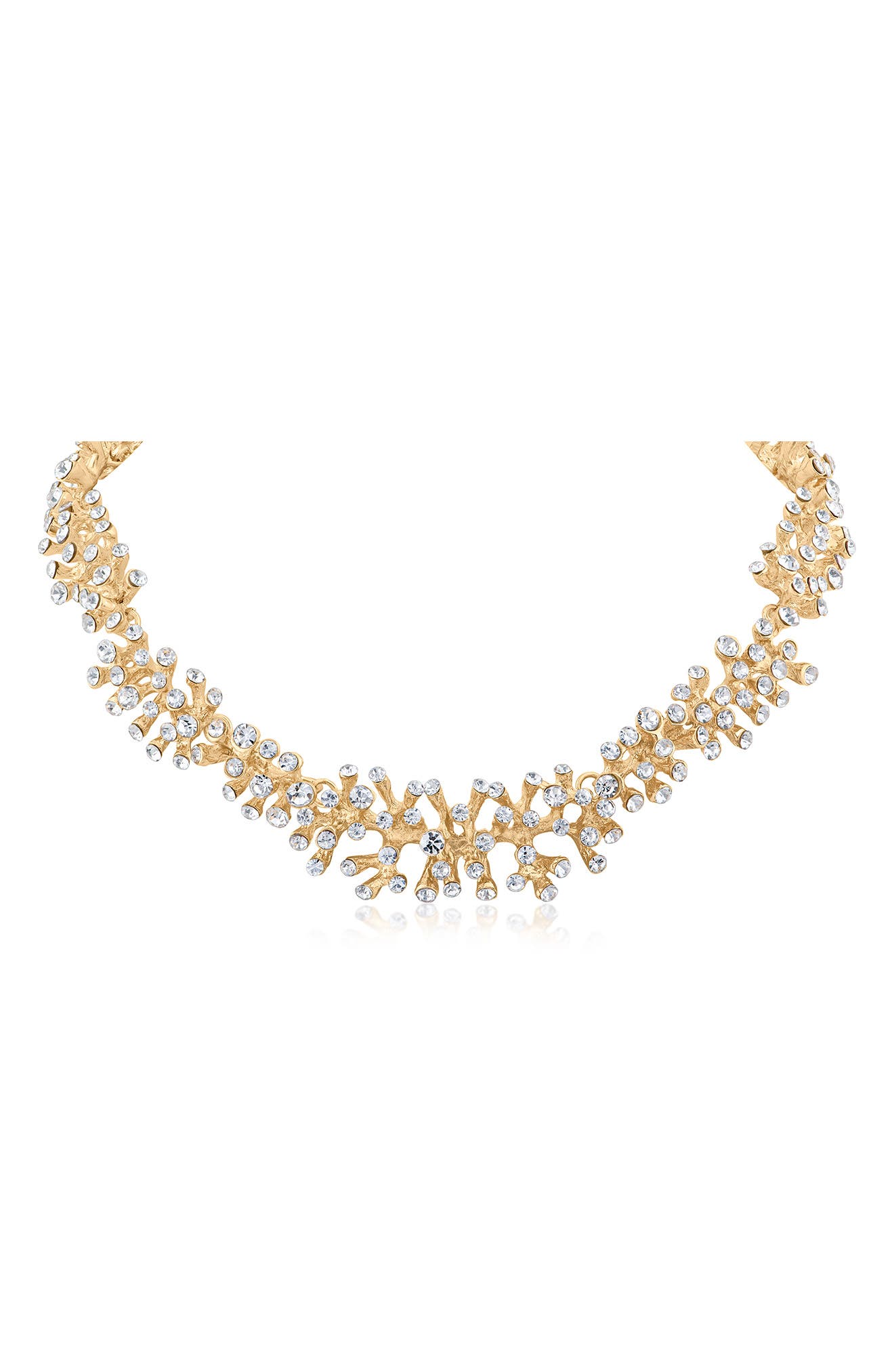 JARDIN Riviere Crystal Cluster Collar Necklace