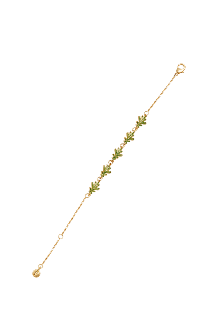 Oak Leaf Gold Bracelet, Alternate, color, Gold