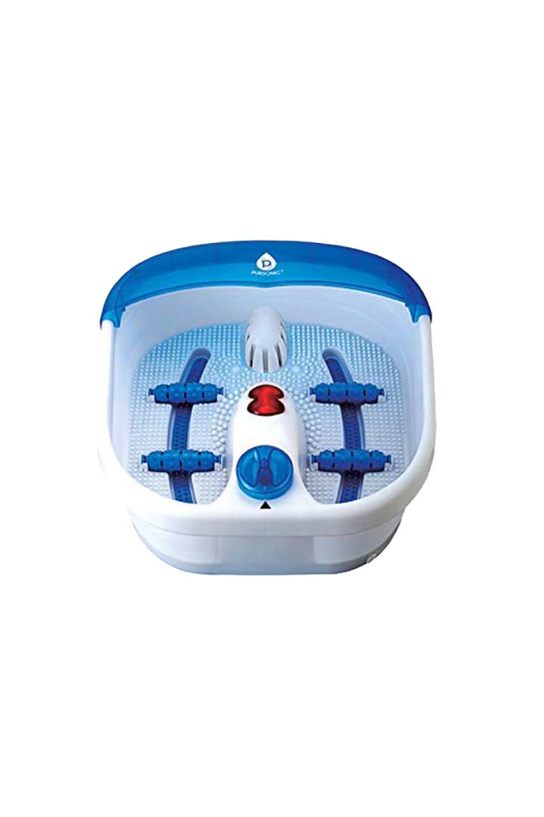 Foot Spa Massager with Tea Tree Foot Scrub, Main, color, Blue