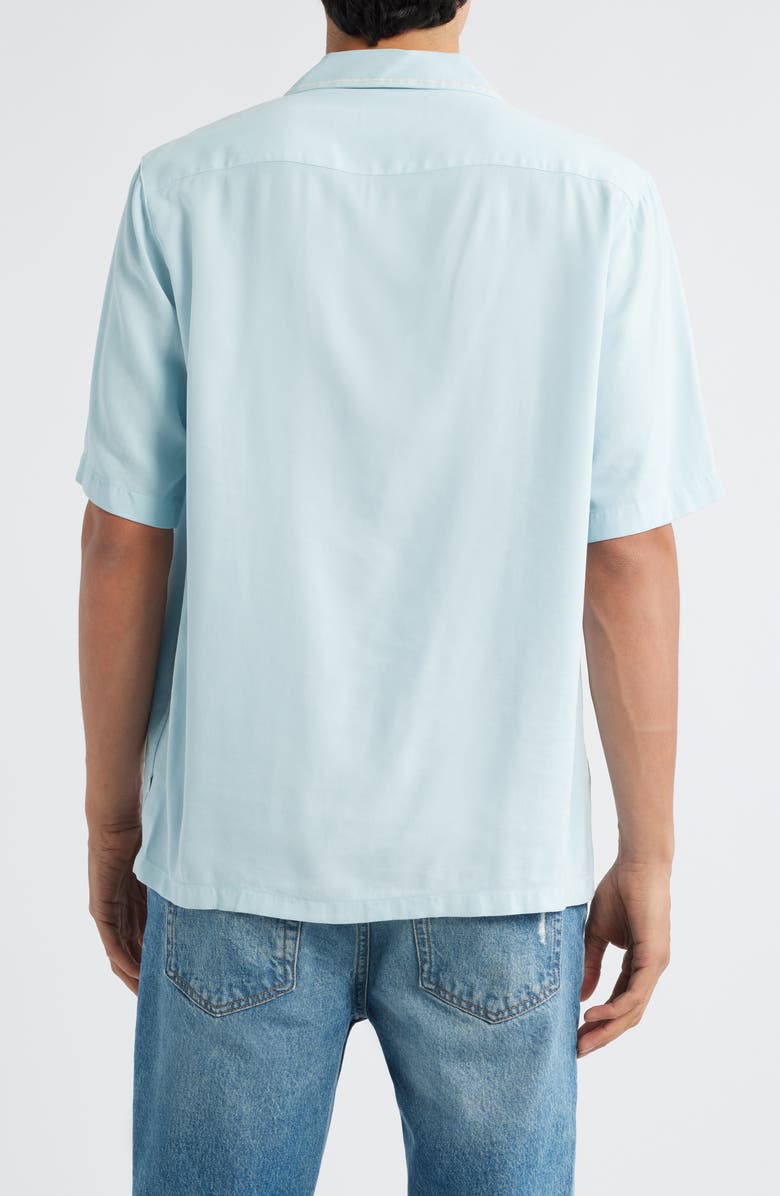 NN07 Julio Embroidered Button-Up Shirt, Alternate, color, Winter Sky