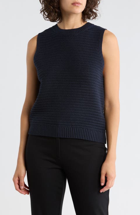 Manda Open Knit Sweater Vest