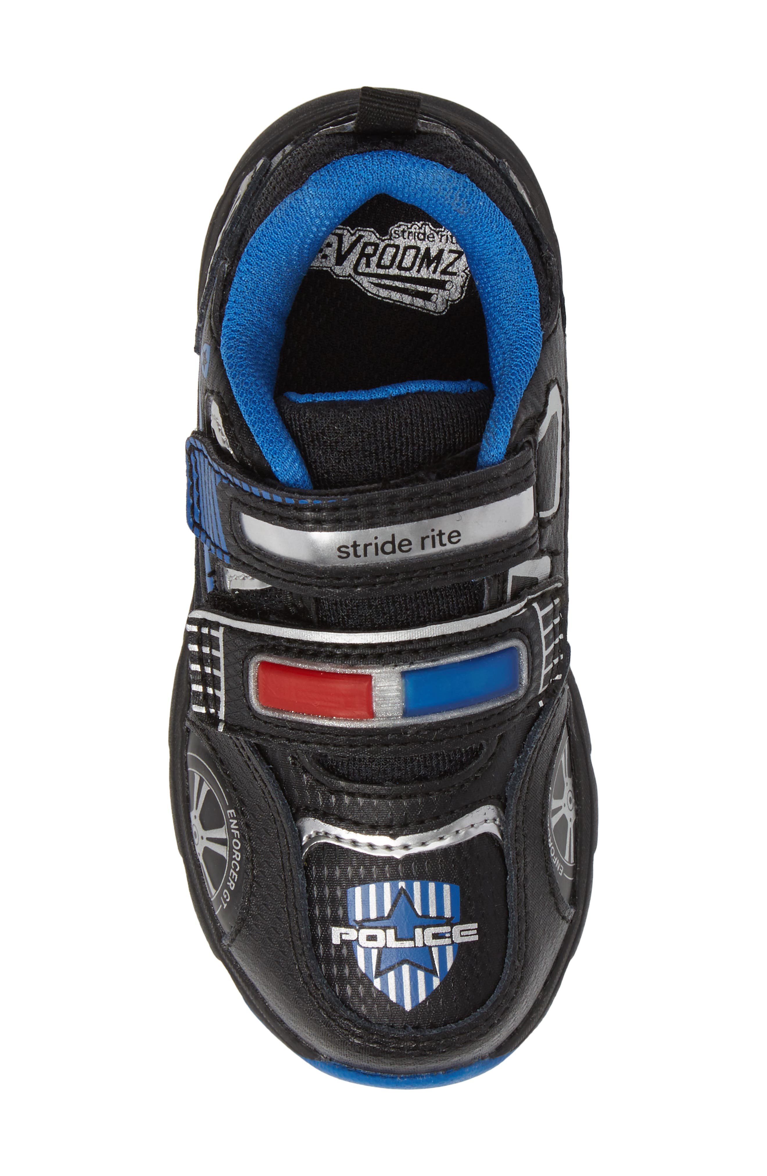Stride Rite Vroomz Light-Up Police Car Sneaker, Alternate, color, 