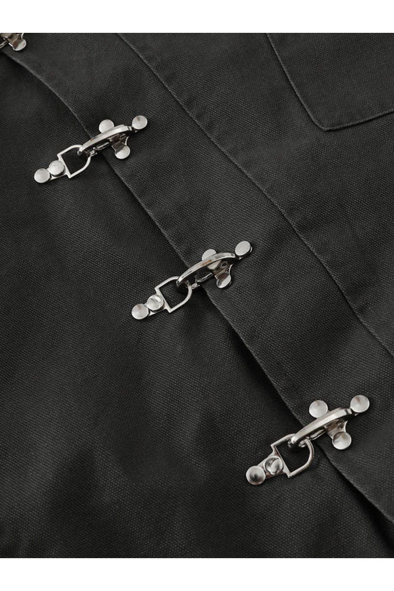 Boxy Fireman Clasp Jacket, Alternate, color, Black