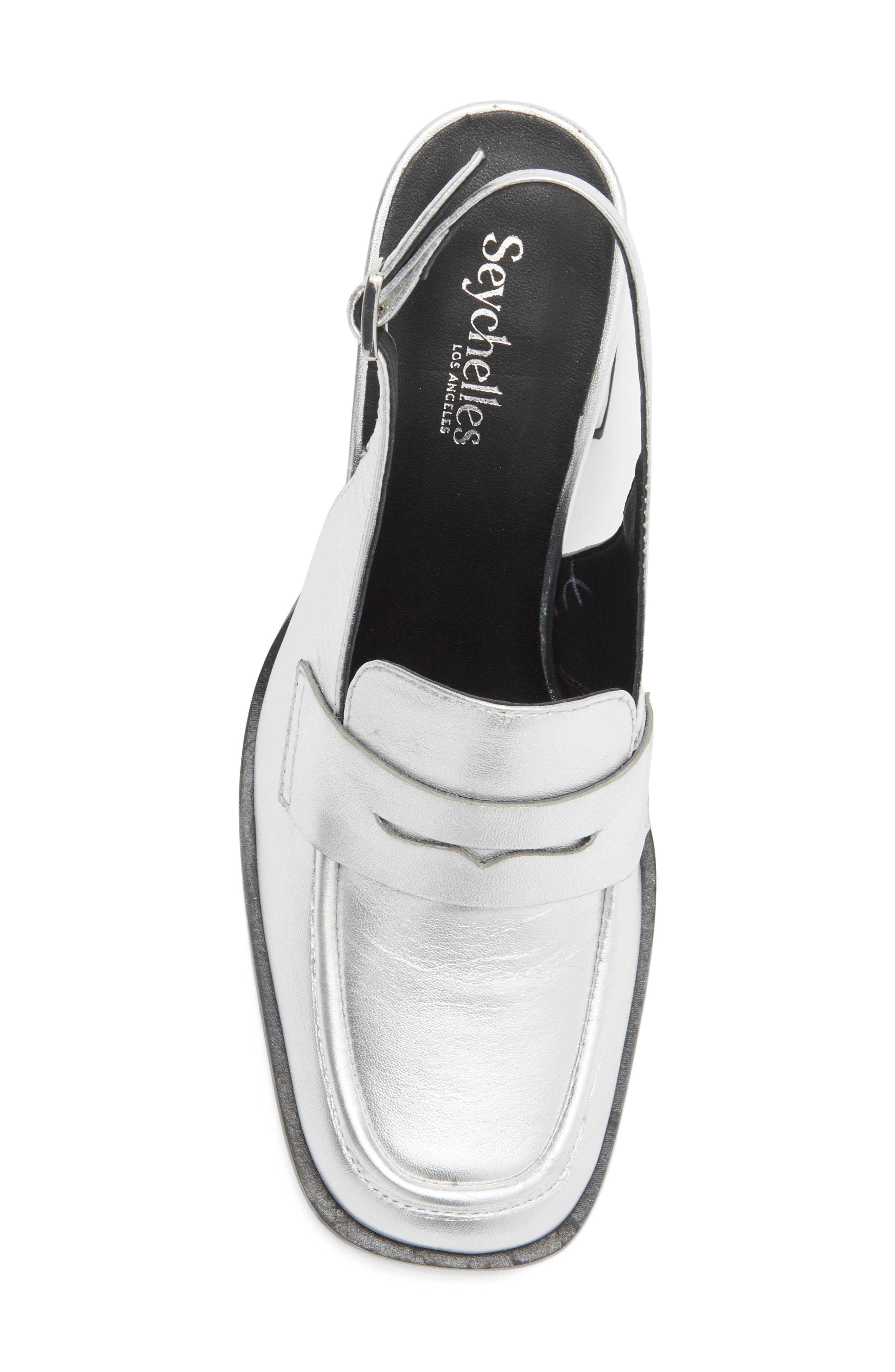 Seychelles Symphony Slingback Pump, Alternate, color, Silver