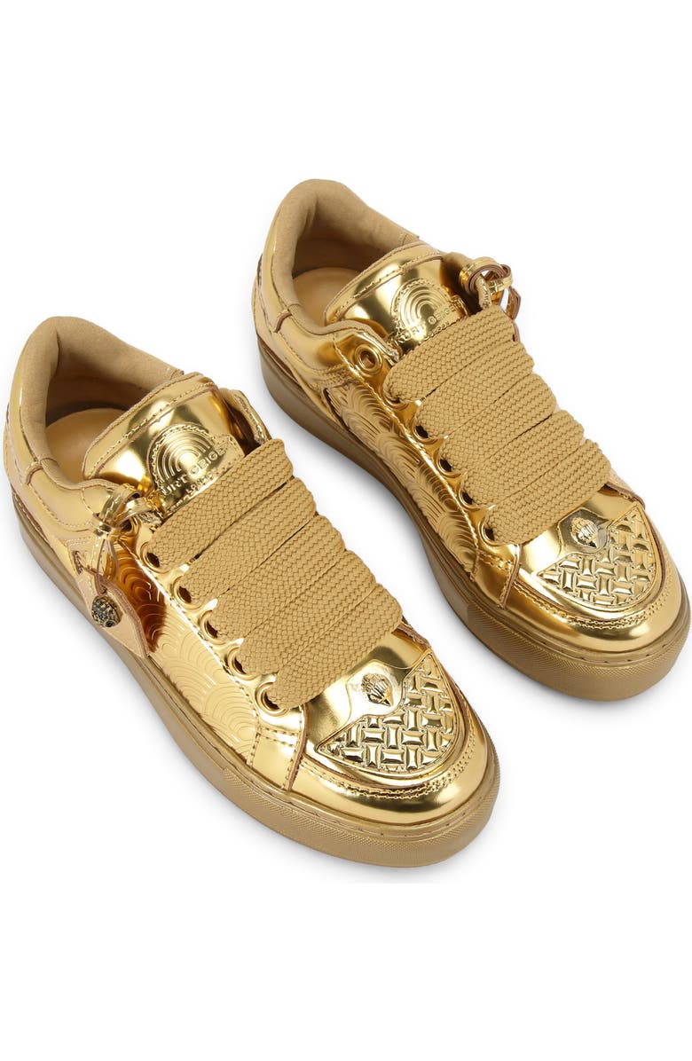 Kurt Geiger London Southbank Tag Platform Sneaker, Alternate, color, Gold