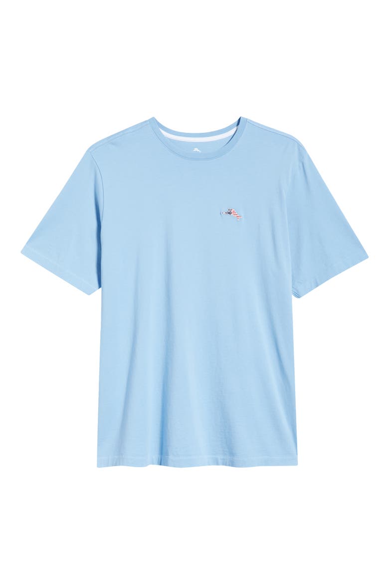 Bali Skyline Americana Pima Cotton T-Shirt, Alternate, color, CHAMBRAY BLUE