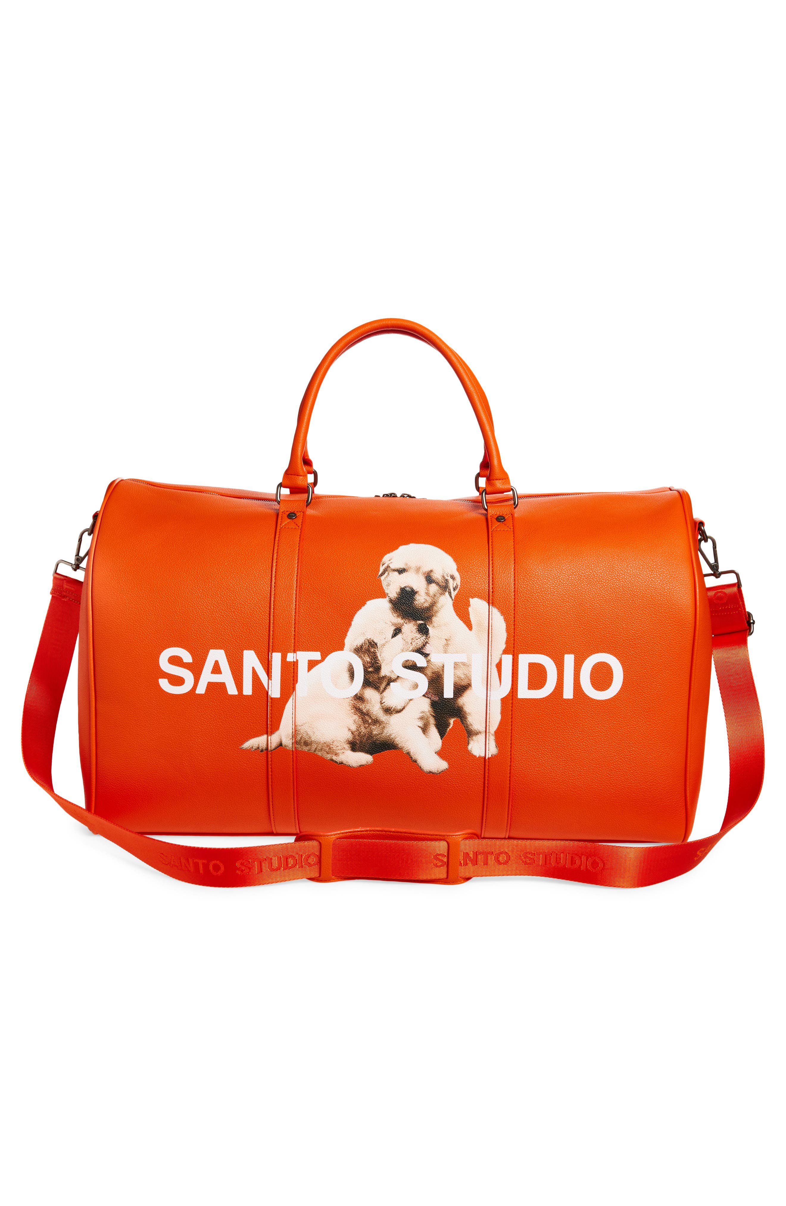 SANTO STUDIO Jett Lawrence Orange Duffel Bag, Alternate, color, Orange