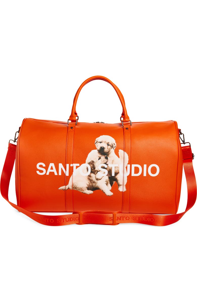 SANTO STUDIO Jett Lawrence Orange Duffel Bag, Alternate, color, Orange