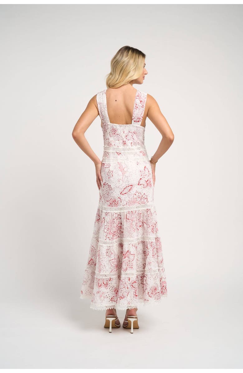 GUADALUPE DESIGN Naina Long Dress, Alternate, color, Red