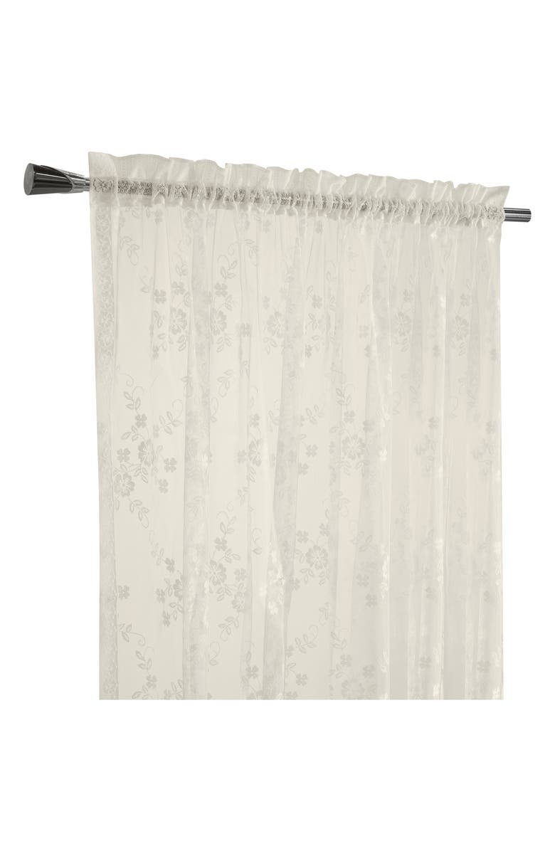 Outdoor Decor by Commonwealth Single Indoor Curtain Panel, Alternate, color, Eggshell