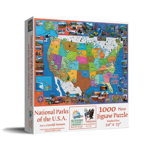 National Parks of the USA 1000 piece Jigsaw Puzzle for Adults