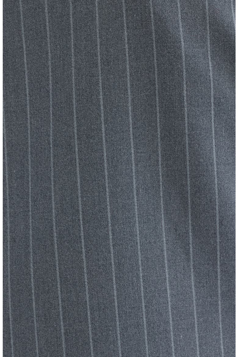 Pinstripe Double Breasted Blazer, Alternate, color, GREY IVORY