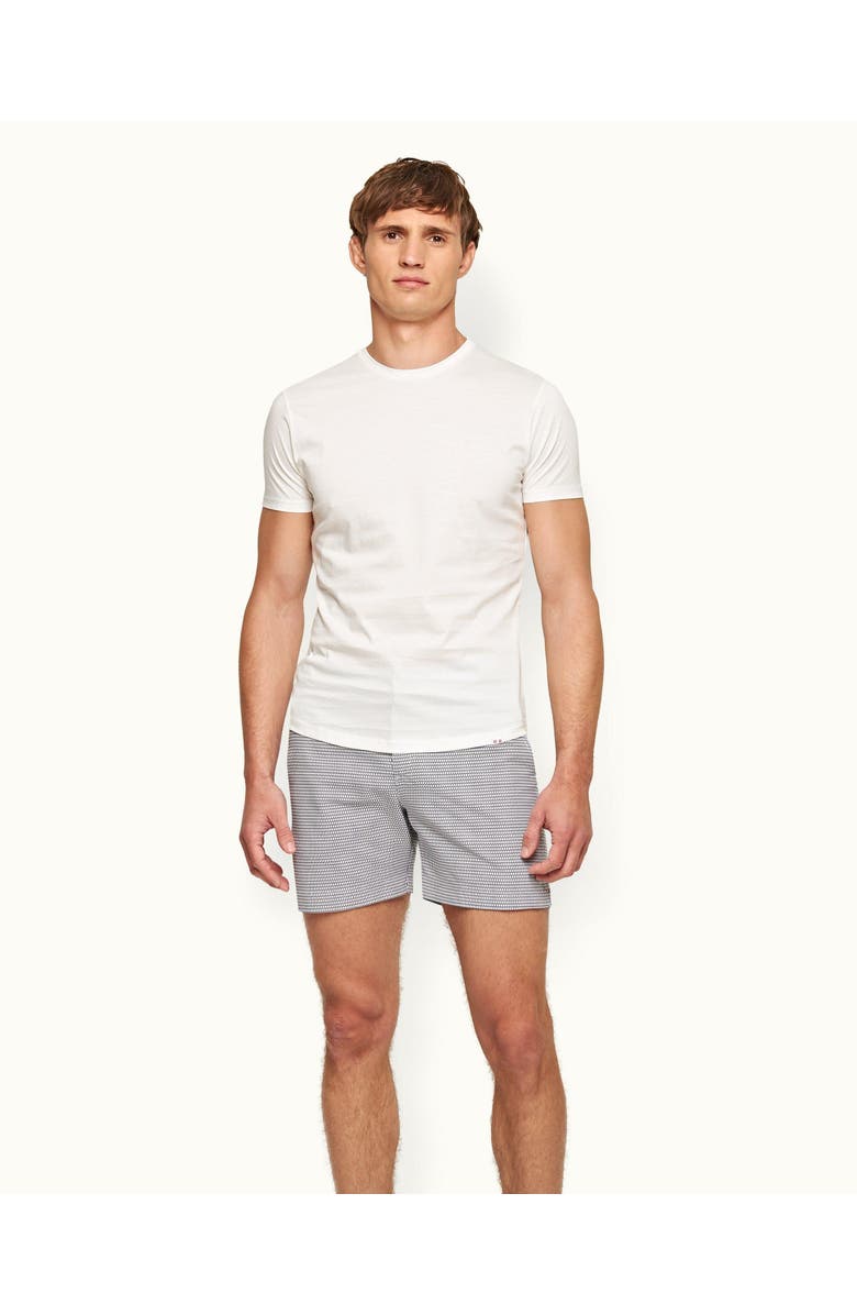 Orlebar Brown Ob T Mercerised Tailored Fit Crew Neck Cotton T-Shirt, Alternate, color, White