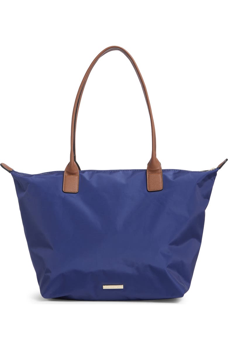 Madden Girl Nylon Tote, Alternate, color, Navy