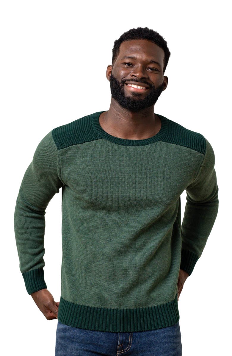 Hope & Henry Men's Organic Shoulder Detail Crew Neck Sweater, Main, color, 