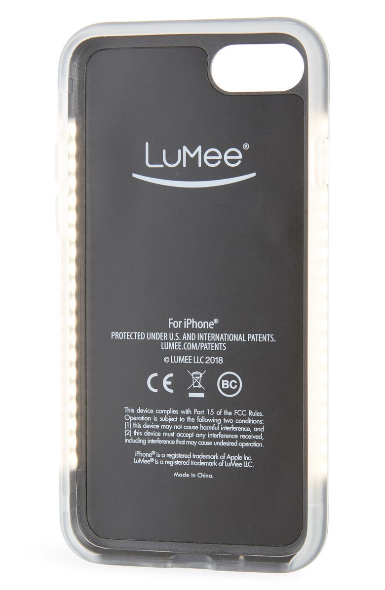 LuMee Duo LED Lighted iPhone 7/8 & 7/8 Plus Case, Alternate, color, 