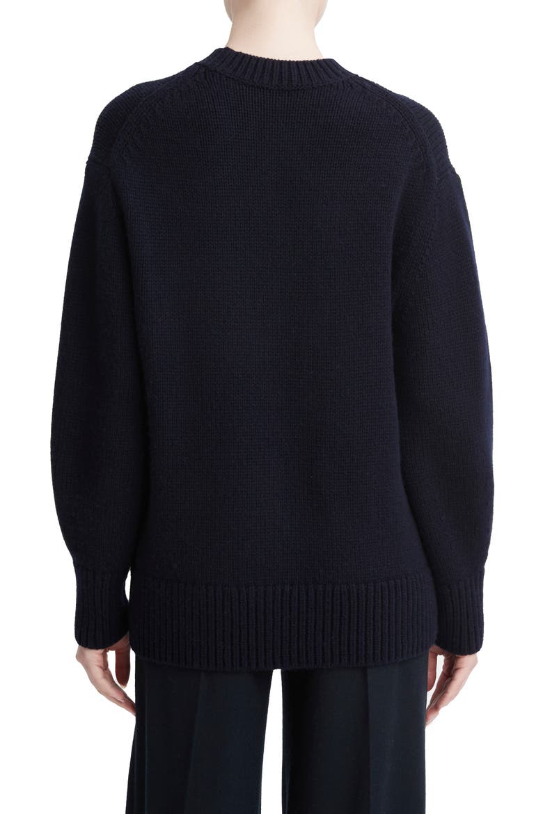 Oversize Balloon Sleeve Wool & Cashmere Sweater, Alternate, color, COASTAL