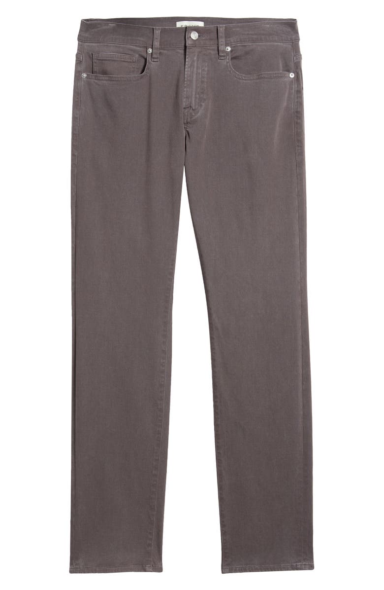 FRAME L'Homme Slim Fit Five-Pocket Twill Pants, Alternate, color, Slate Gray