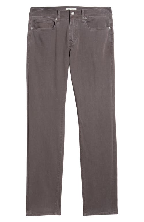 Frame L'homme Slim Fit Five-pocket Twill Pants In Slate Gray