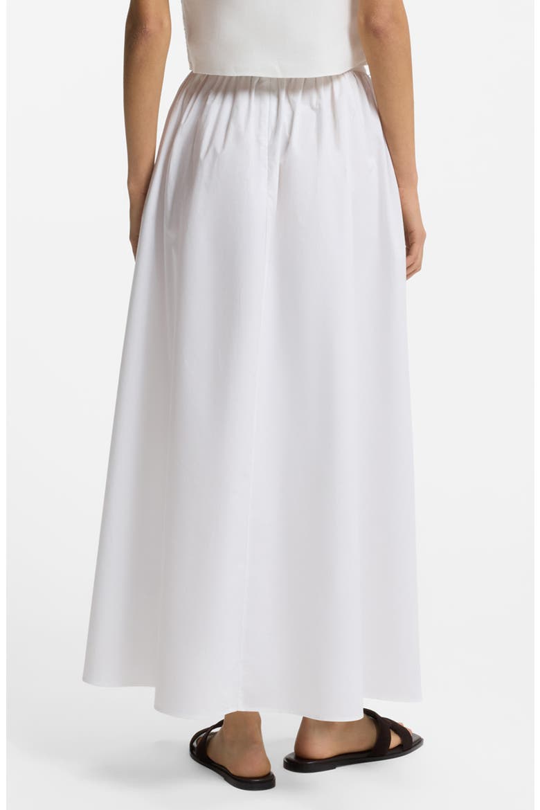 Cotton Poplin Maxi Skirt, Alternate, color, WHITE