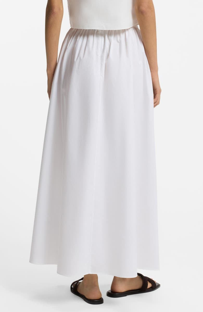 BOSS Orange Cotton Poplin Maxi Skirt, Alternate, color, White