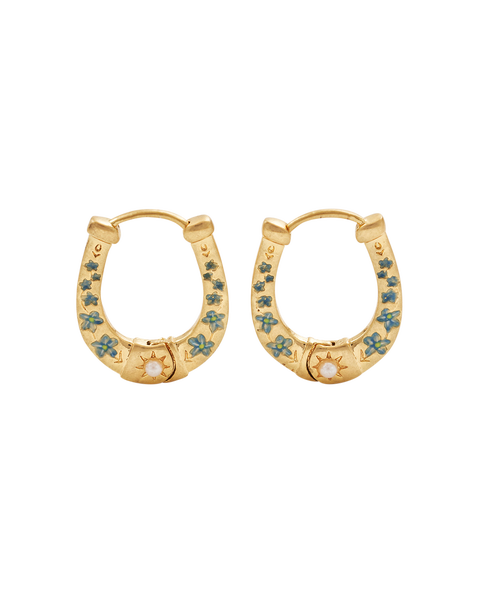 Lucky in Love Hoop Earrings