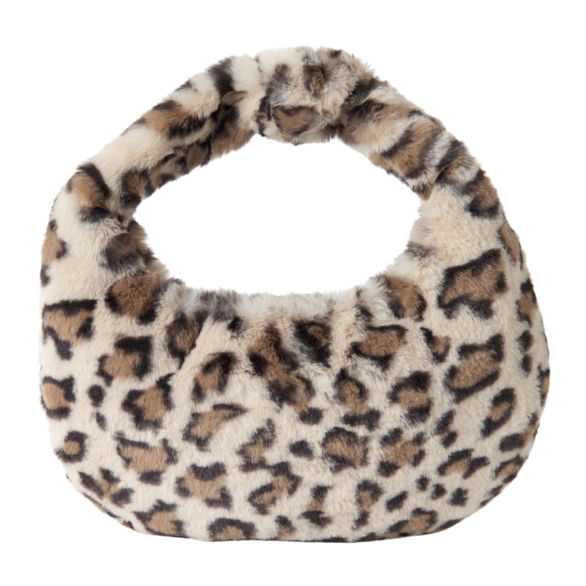 Leoard Faux Fur Bag, Main, color, Brown