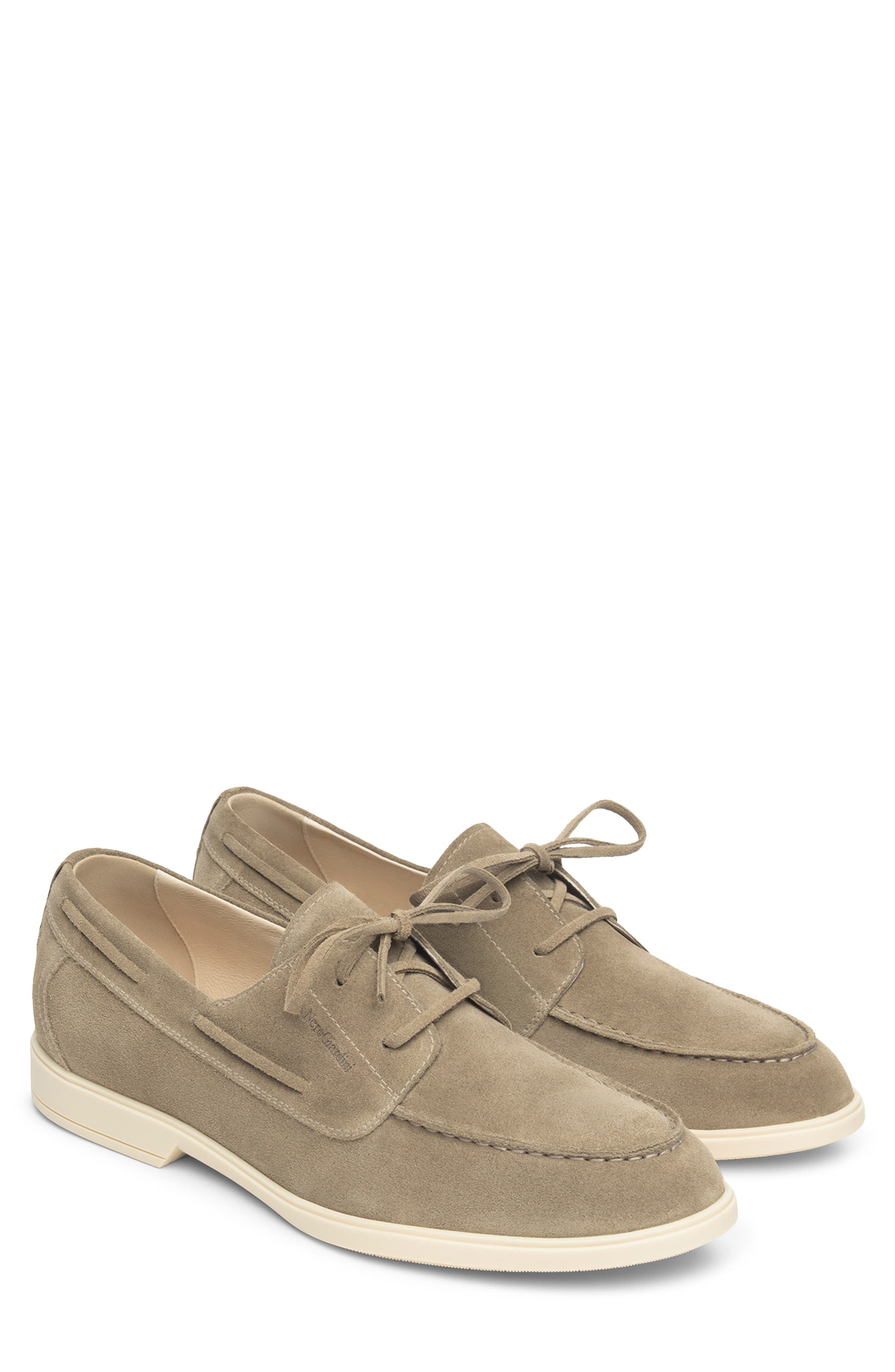 NeroGiardini Boat Shoe, Main, color, Taupe