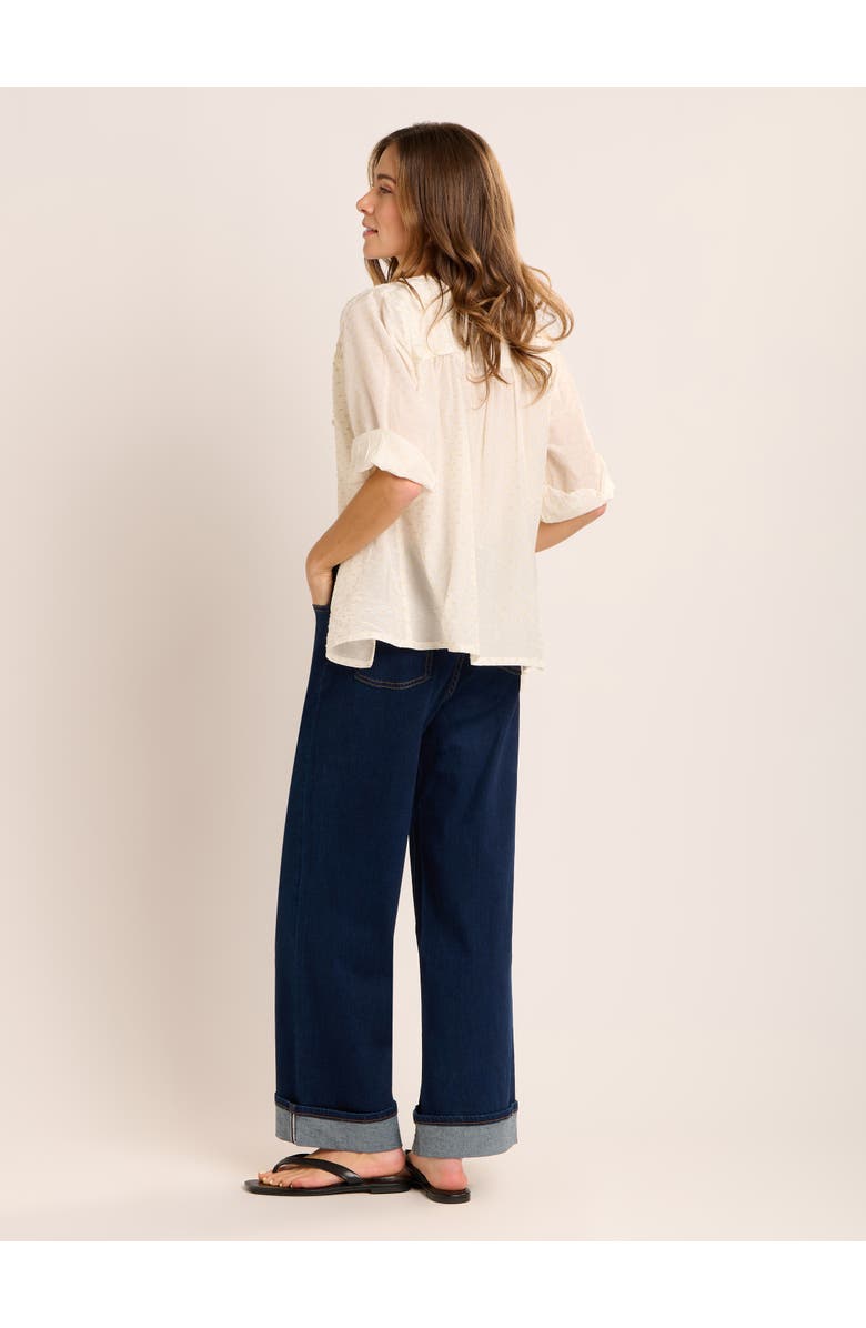 Brakeburn Boardwalk Blouse, Alternate, color, Cream
