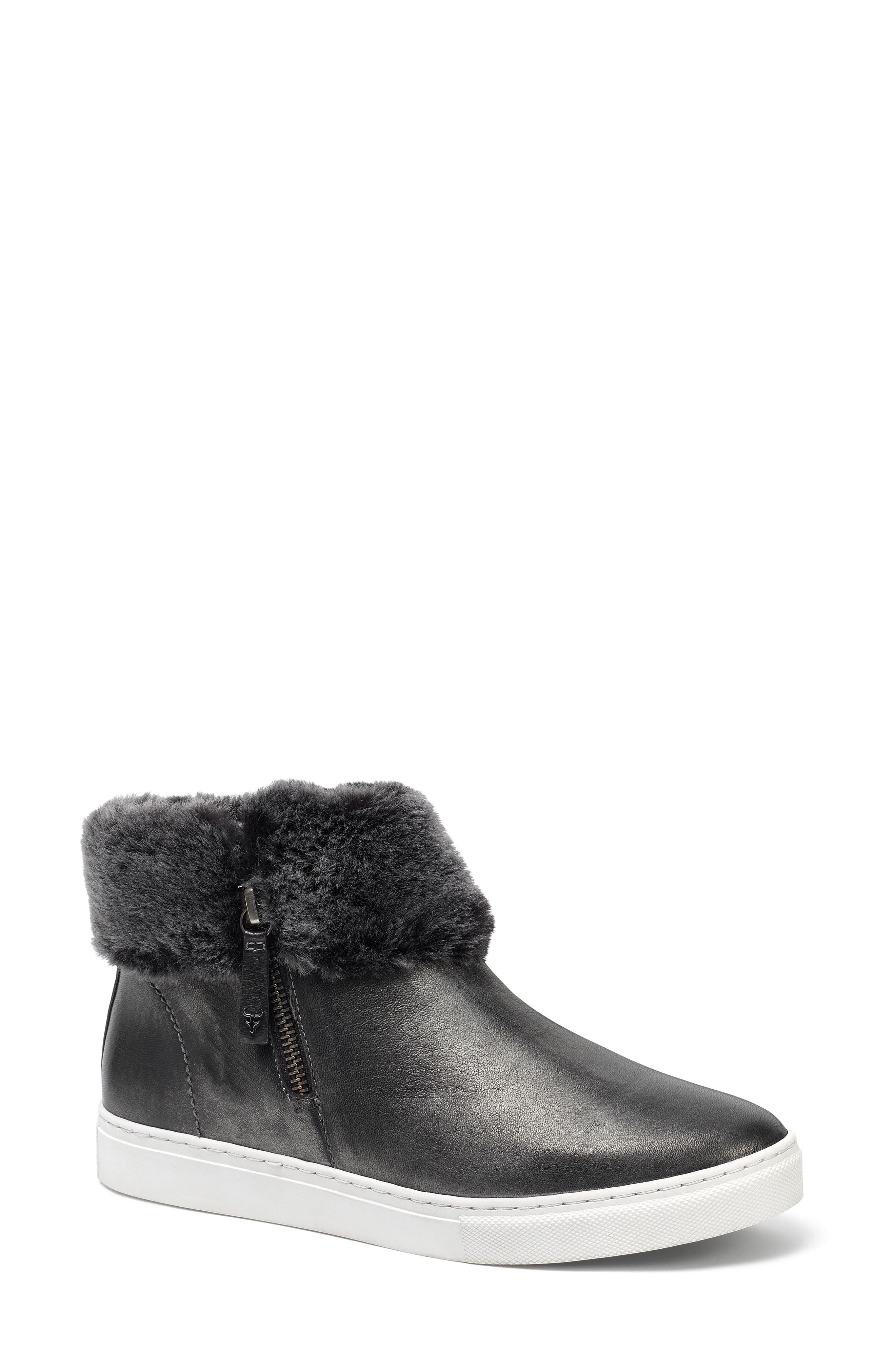 Trask Lexi Genuine Shearling Sneaker, Main, color, 