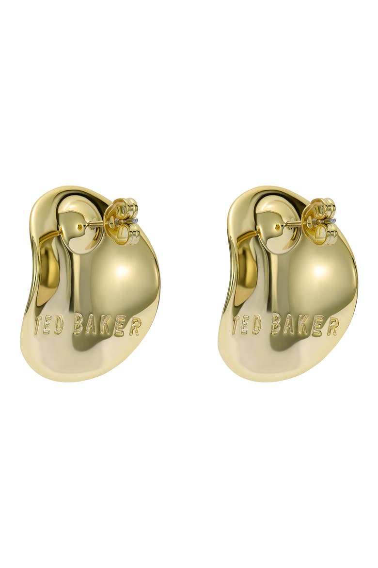 Conya Concave Large Stud Earrings, Alternate, color, METALLIC GOLD