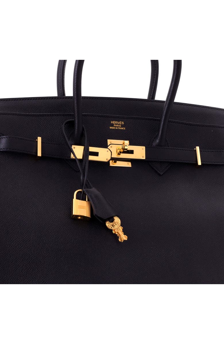 Pre-Owned Hermes Birkin Handbag Black Epsom with Gold Hardware 35, Alternate, color, Noir