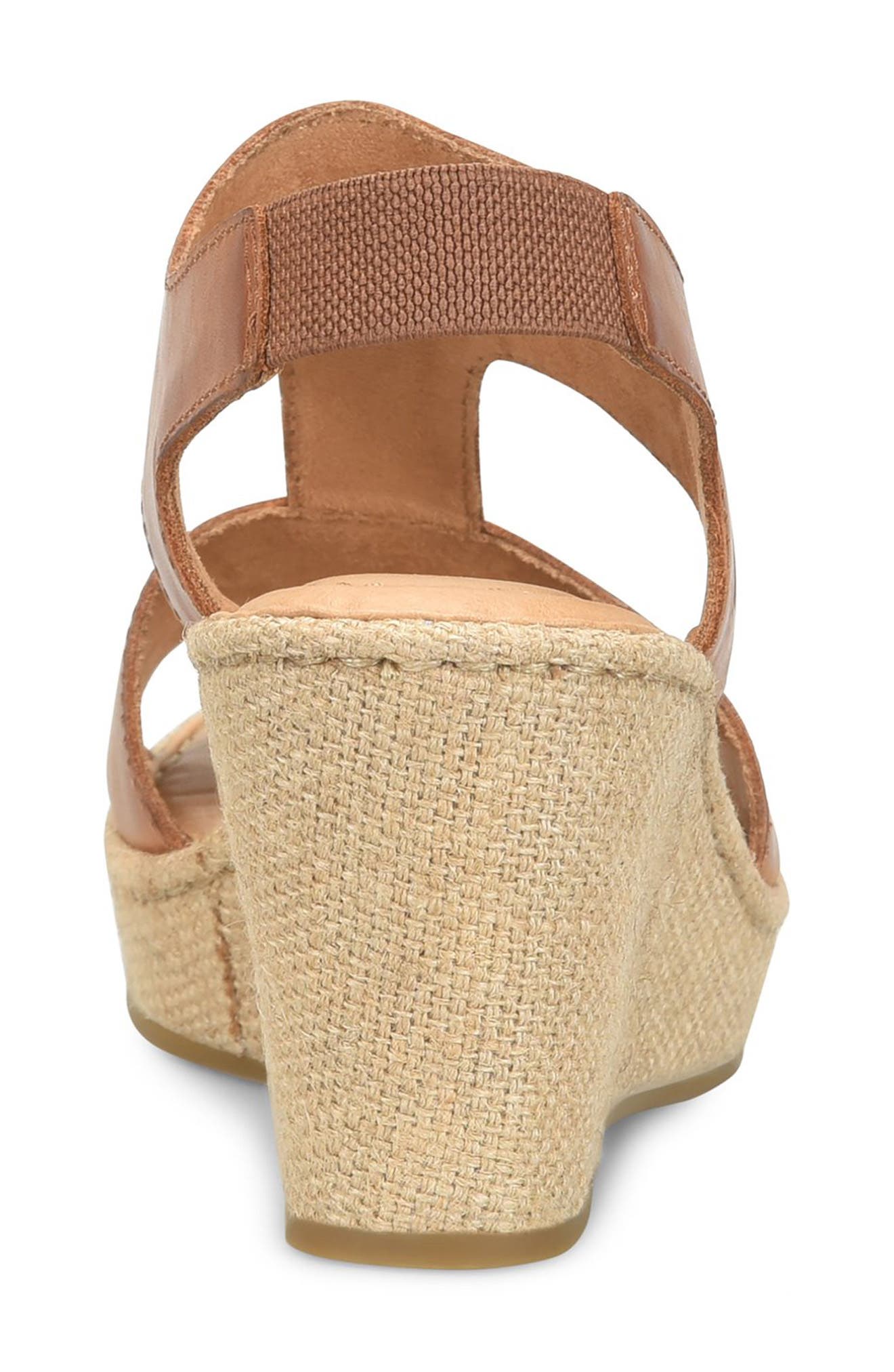 Siene Espadrille Wedge Sandal, Alternate, color, BROWN LEATHER