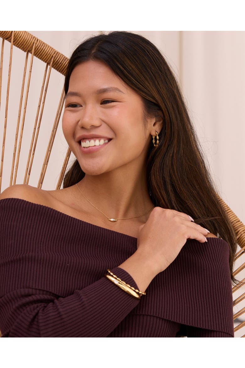 Viola Reversible Gold Pearl and Topaz Necklace, Alternate, color, Gold