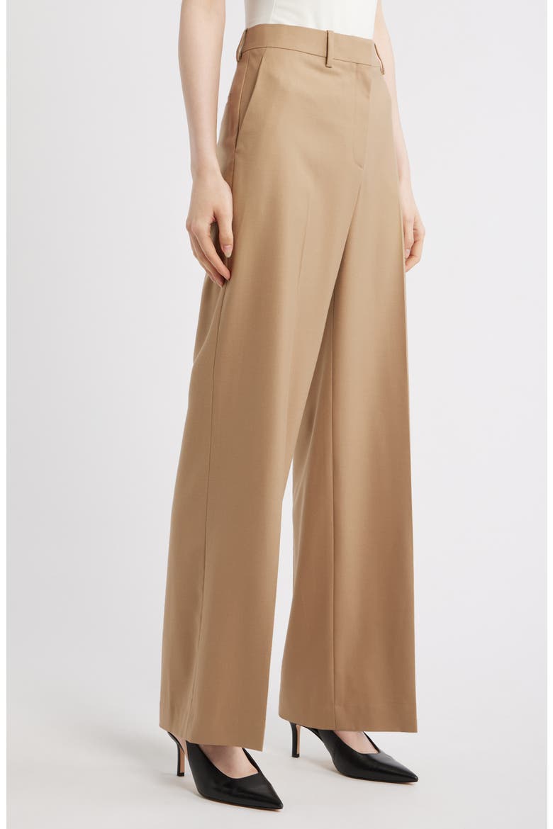 High Waist Flare Leg Pants, Alternate, color, NEW CAMEL