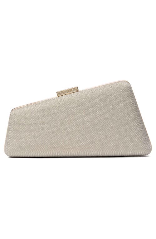 Dune London Balancing Frame Clutch In Gold