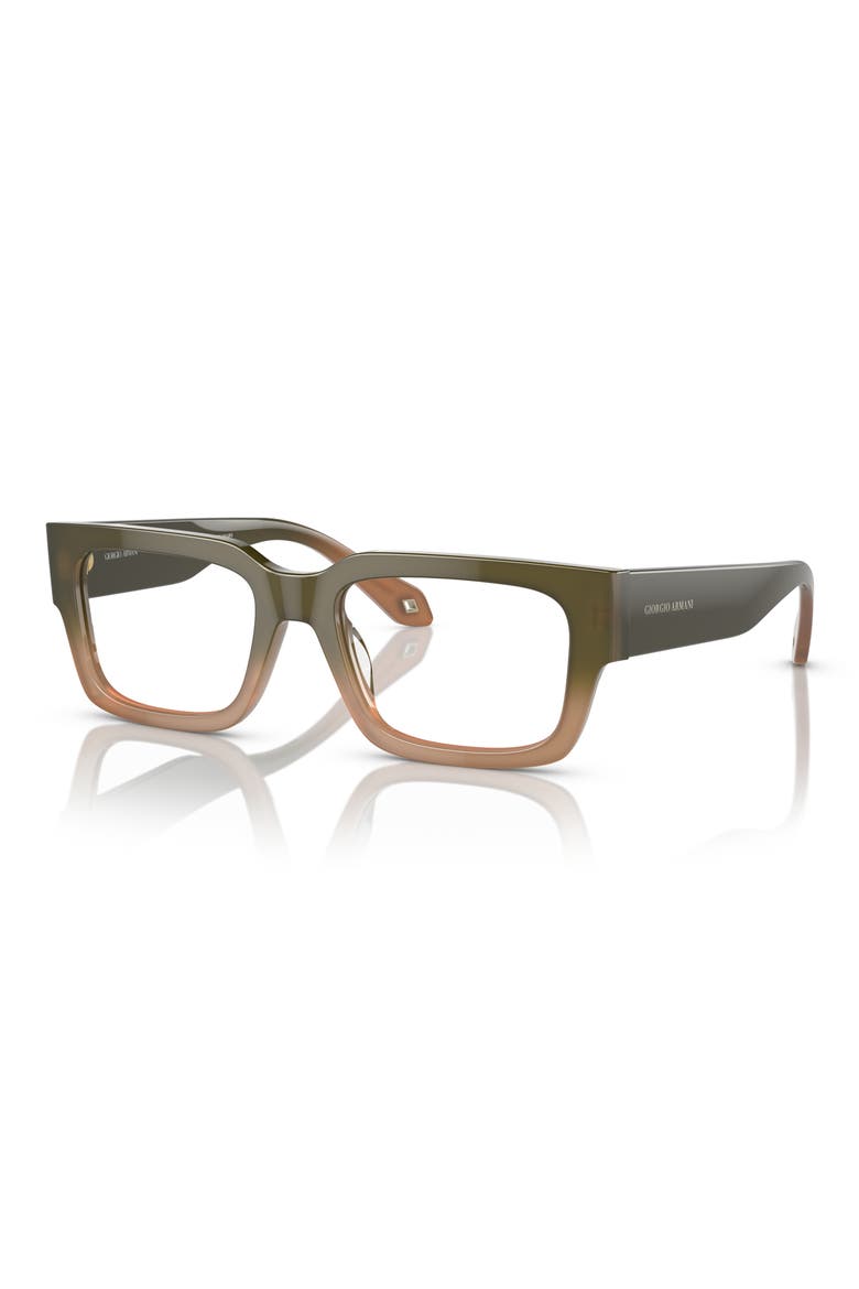 53MM RECTANGLE, Alternate, color, GRADIENT GREEN/ BROWN / DEMO